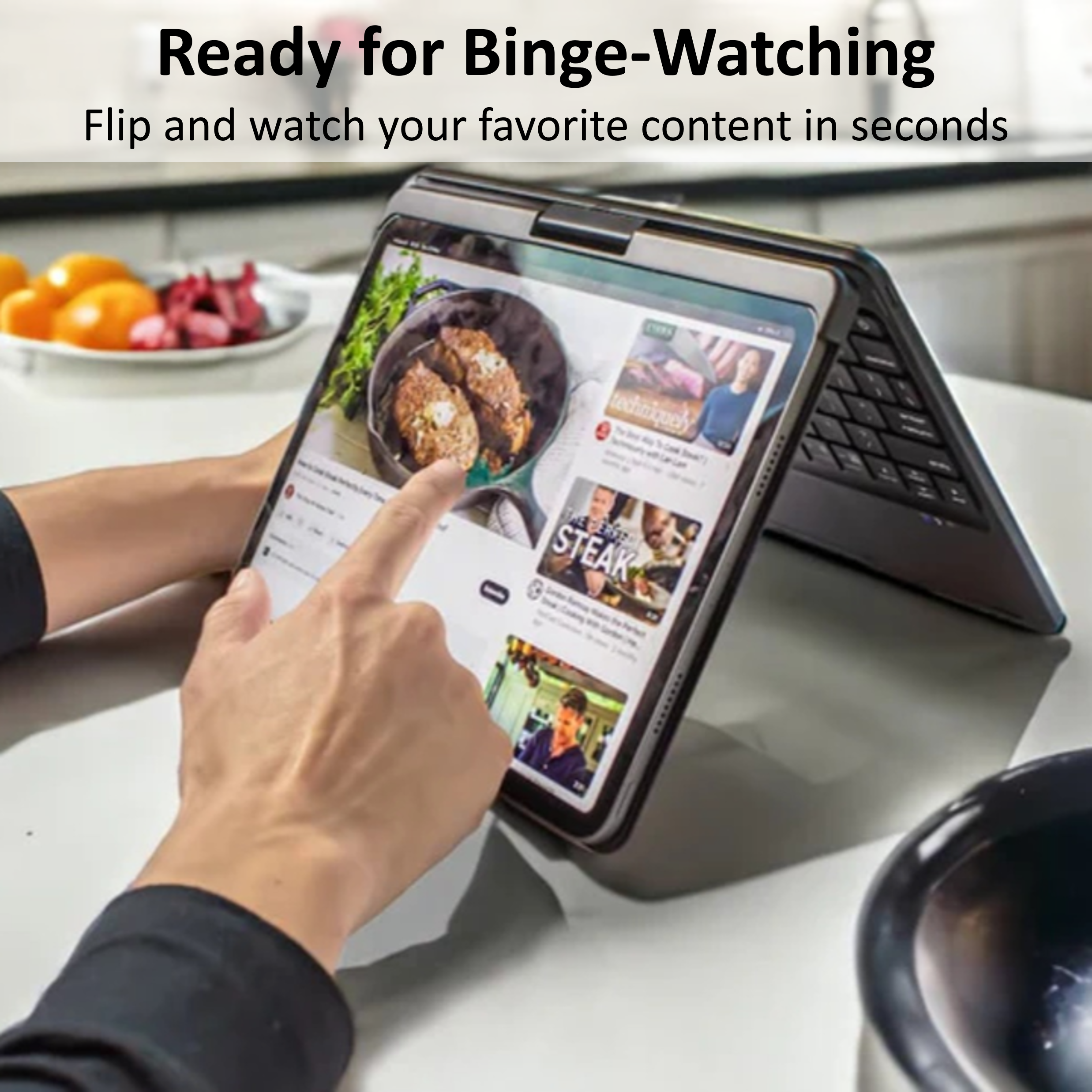 Swivel Rotating Wireless Keyboard Case for iPad