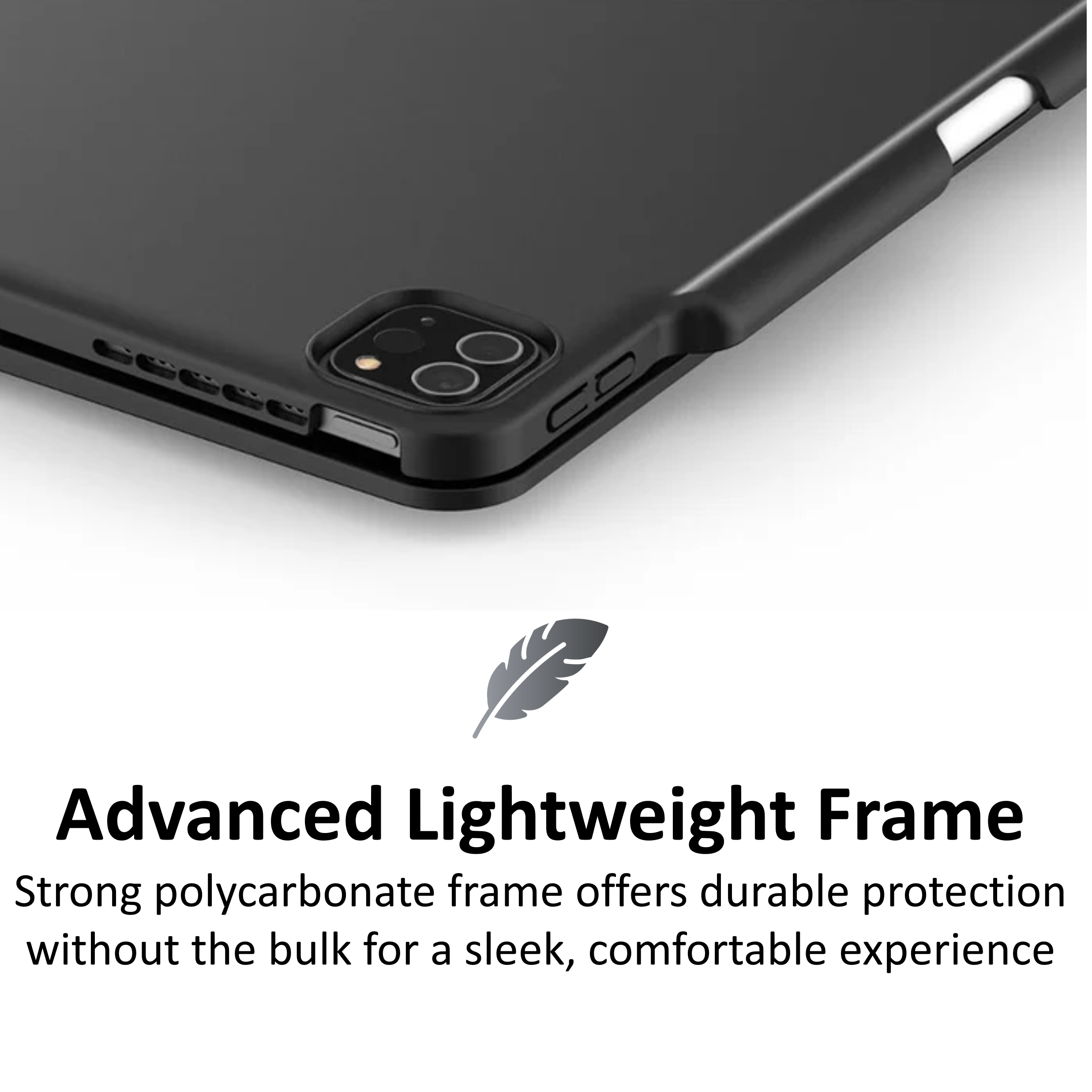 Swivel Rotating Wireless Keyboard Case for iPad