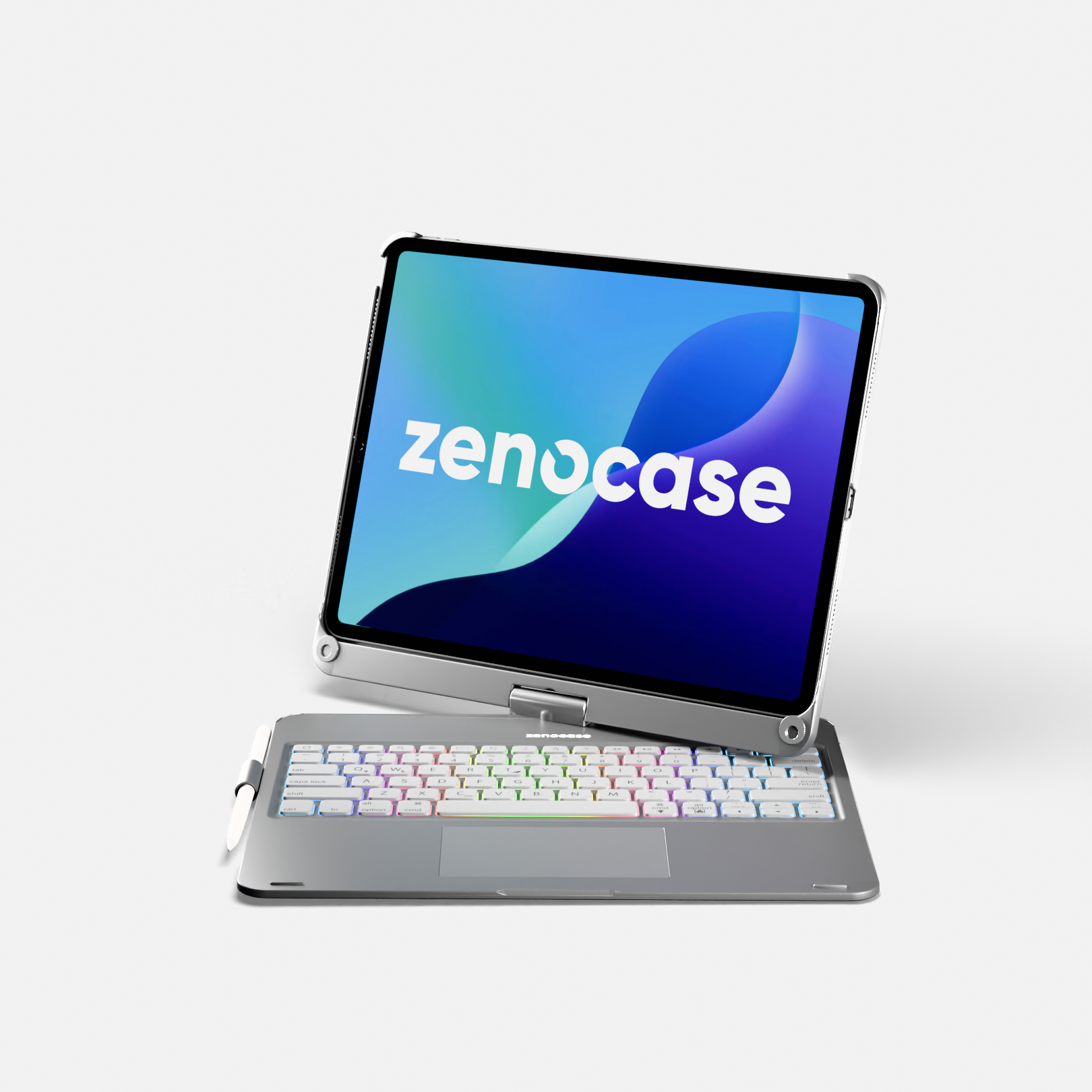 Swivel Rotating Wireless Keyboard Case for iPad